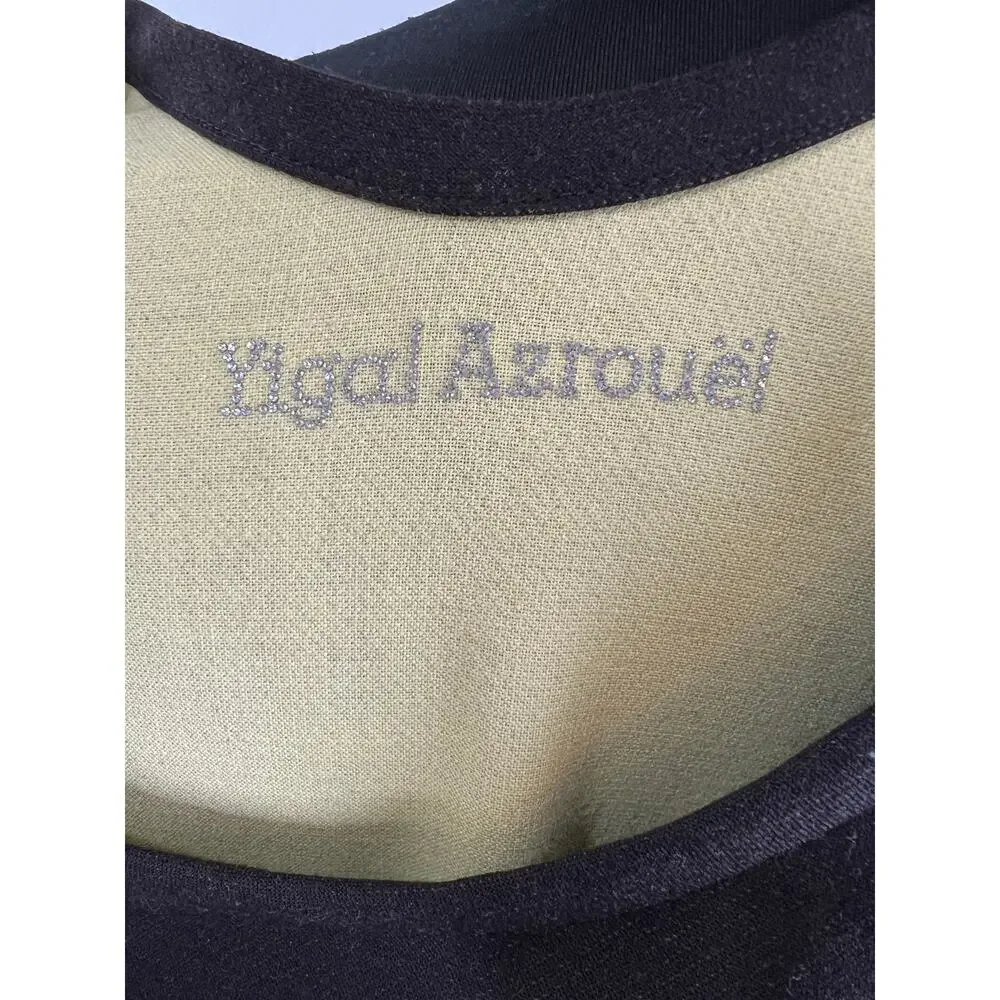 Yigal Azrouel Brown Sleeveless Round Neck Knee Length Women's Sheath Dress XS S